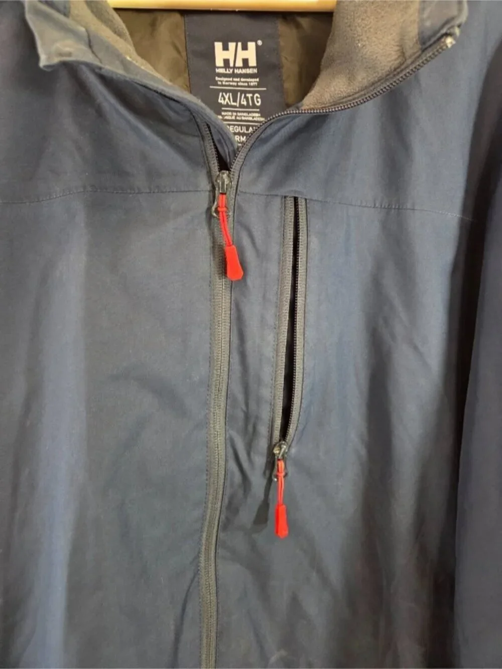 Helly Hansen Mens Midlayer Jacket Blue Size 4XL Big & Tall